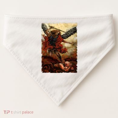 Saint Michael ArchAngel Painting USA-Made Doggie Bandana