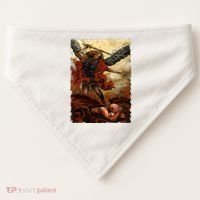 Saint Michael ArchAngel Painting USA-Made Doggie Bandana thumb 0