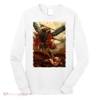 Saint Michael ArchAngel Painting Long Sleeve Shirt thumb 0