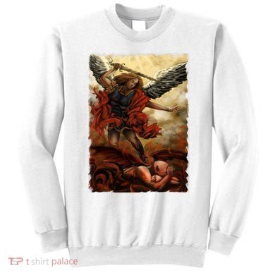 Saint Michael ArchAngel Painting Sweatshirt
