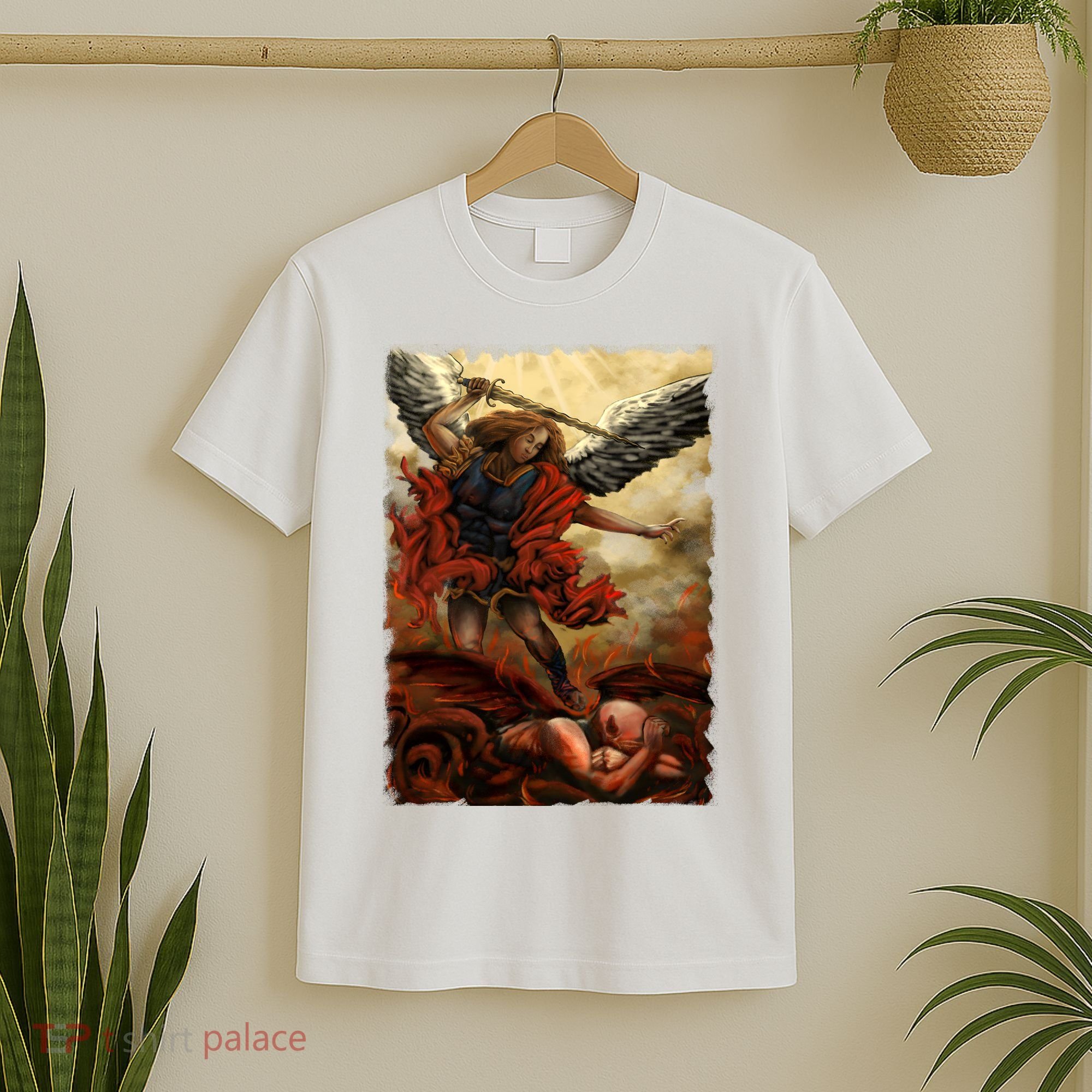 Saint Michael ArchAngel Painting T-Shirt