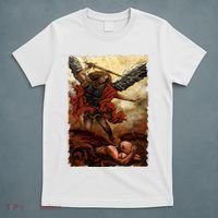 Saint Michael ArchAngel Painting T-Shirt thumb 5