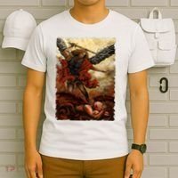Saint Michael ArchAngel Painting T-Shirt thumb 6