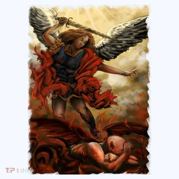 Saint Michael ArchAngel Painting T-Shirt