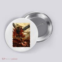 Saint Michael ArchAngel Painting Button thumb 0