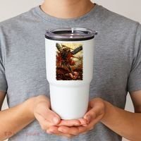 Saint Michael ArchAngel Painting Tumbler thumb 2