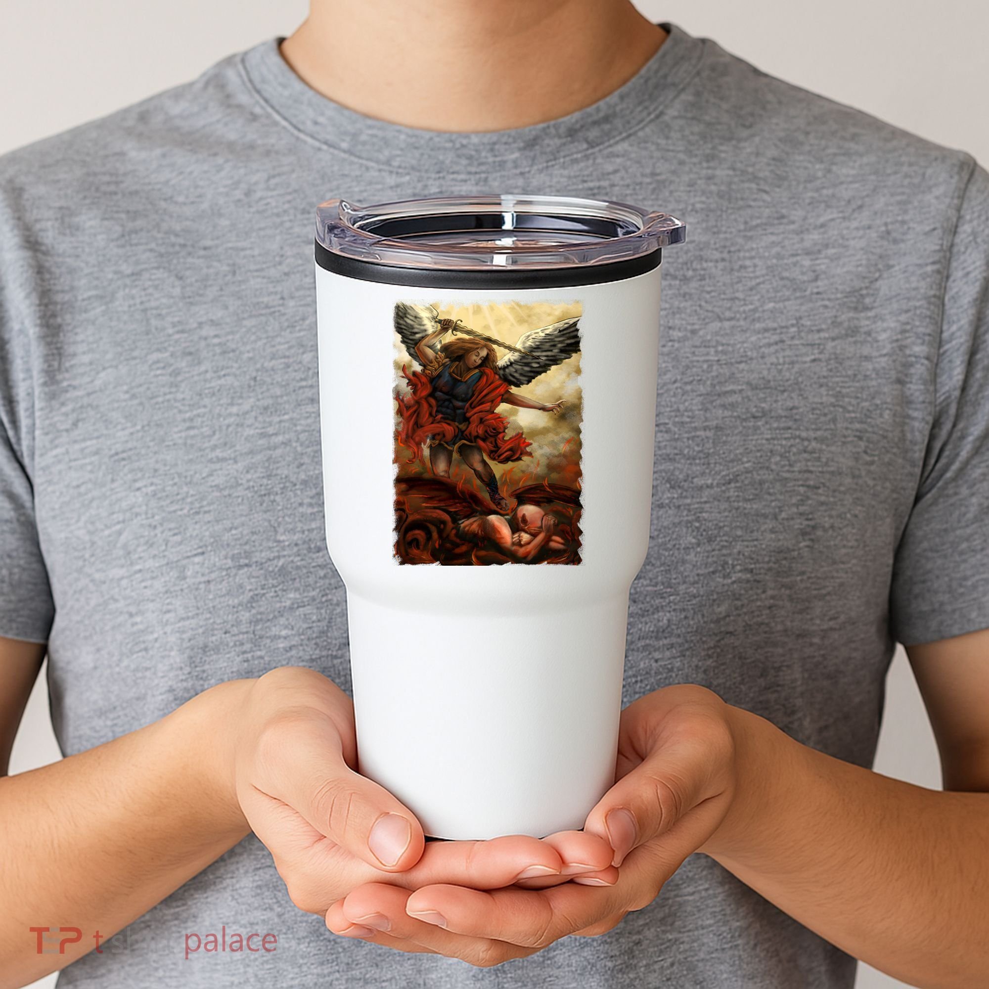 Saint Michael ArchAngel Painting Tumbler