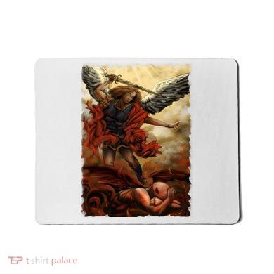 Saint Michael ArchAngel Painting Mousepad