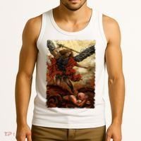 Saint Michael ArchAngel Painting Tank Top thumb 3