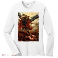 Saint Michael ArchAngel Painting Women's Long Sleeve Shirt thumb 0