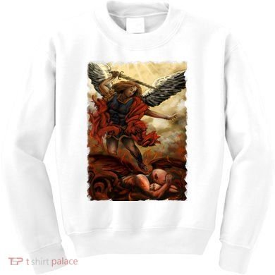 Saint Michael ArchAngel Painting Kids Sweatshirt