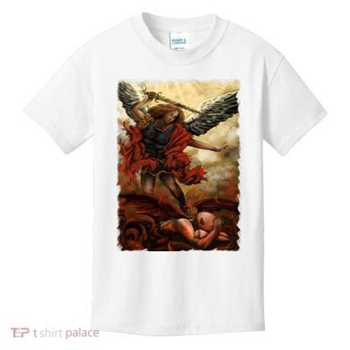 Saint Michael ArchAngel Painting Kids T-Shirt