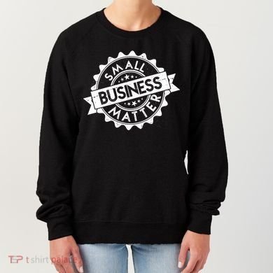 Small Business Matter Stamp Emblem Women's Sweatshirt