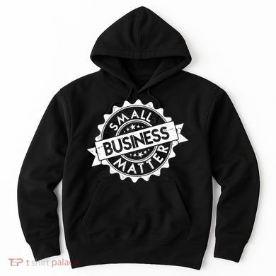 Small Business Matter Stamp Emblem Hoodie