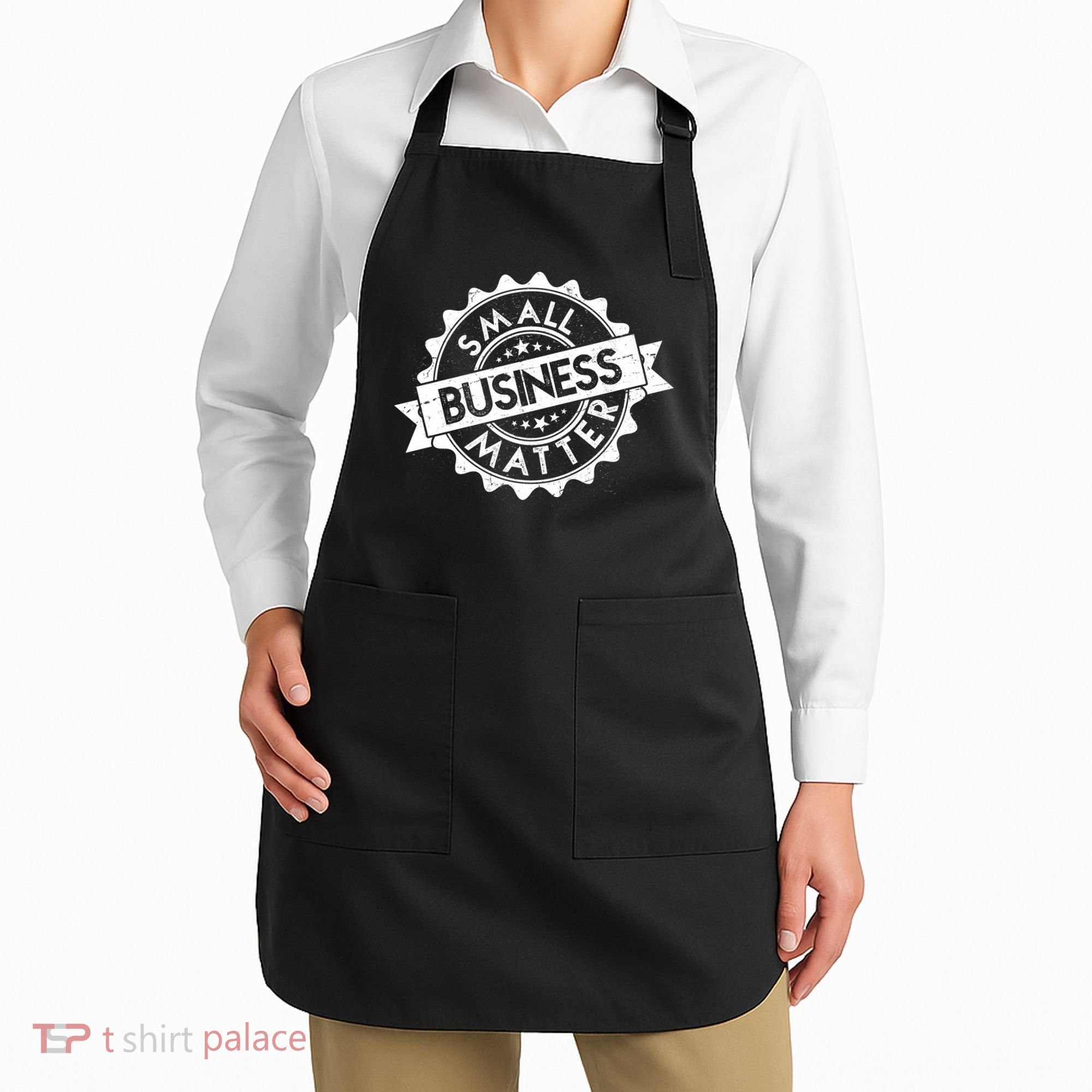 Small Business Matter Stamp Emblem Apron