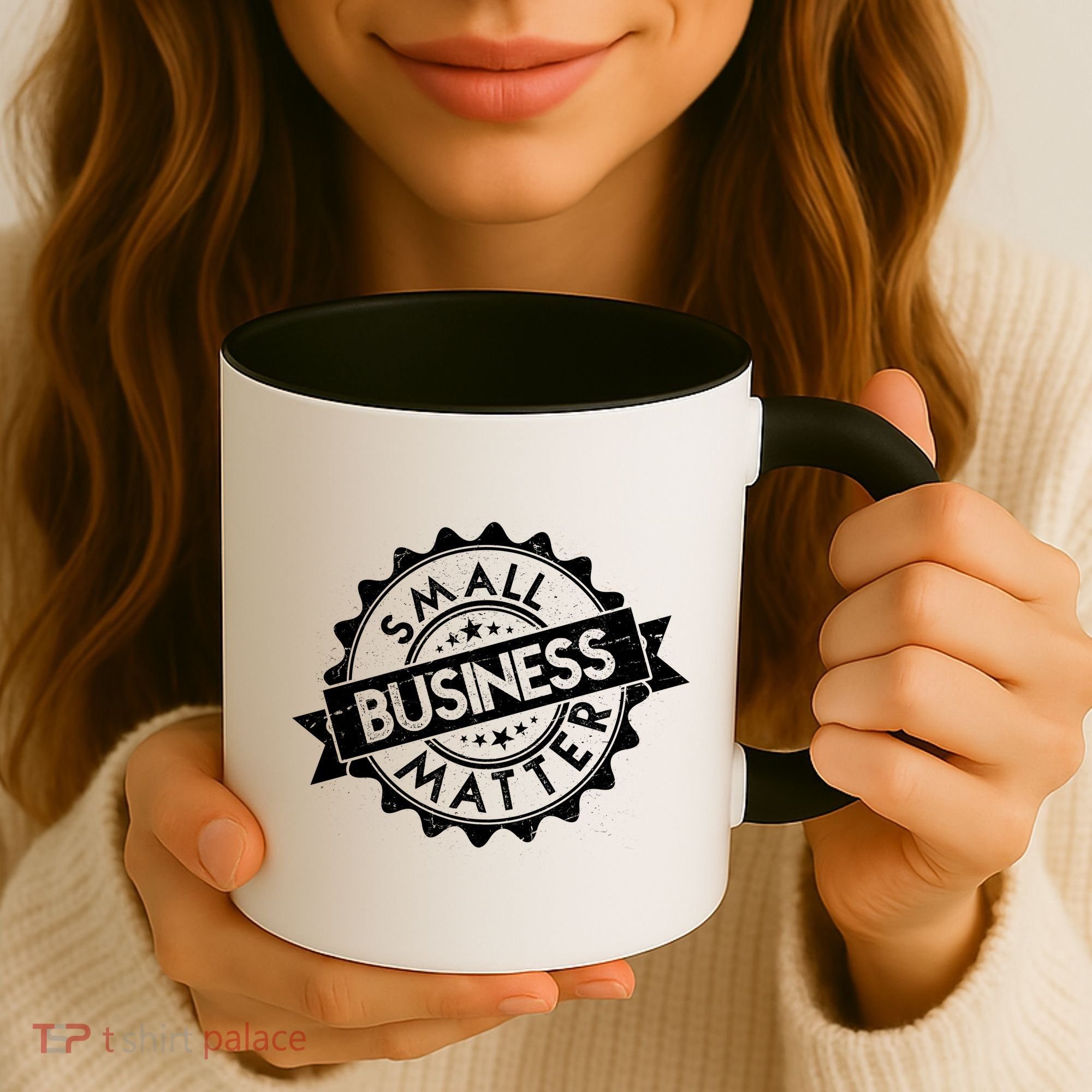 Small Business Matter Stamp Emblem Coffee Mug