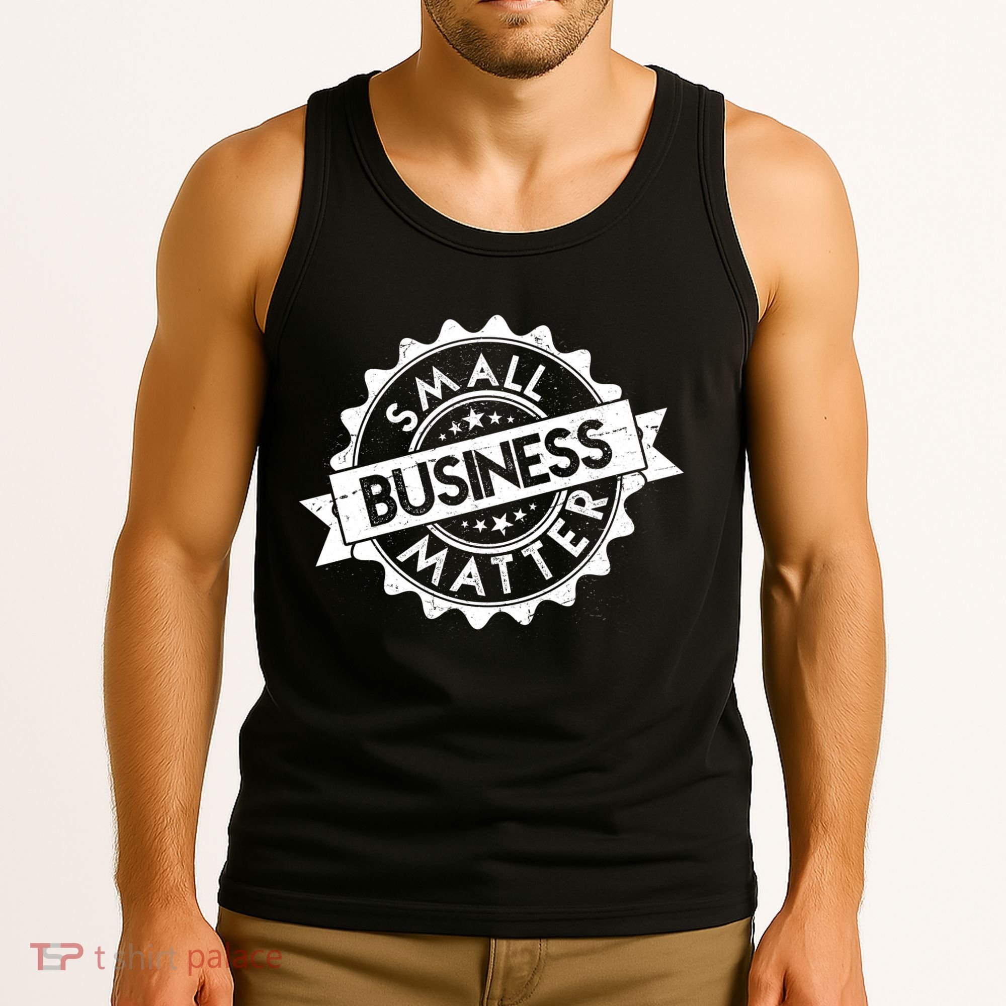 Small Business Matter Stamp Emblem Tank Top
