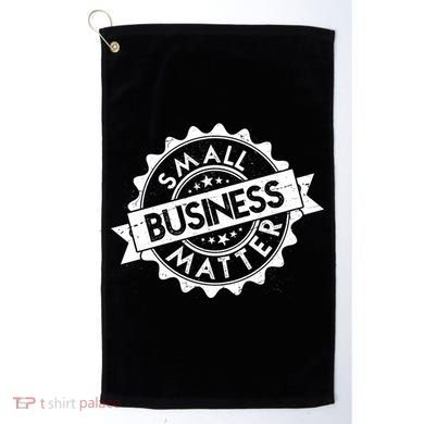 Small Business Matter Stamp Emblem Golf Towel