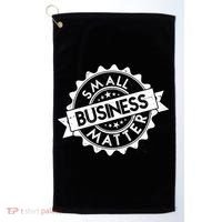 Small Business Matter Stamp Emblem Golf Towel thumb 0