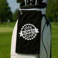Small Business Matter Stamp Emblem Golf Towel thumb 2