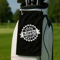 Small Business Matter Stamp Emblem Golf Towel thumb 2