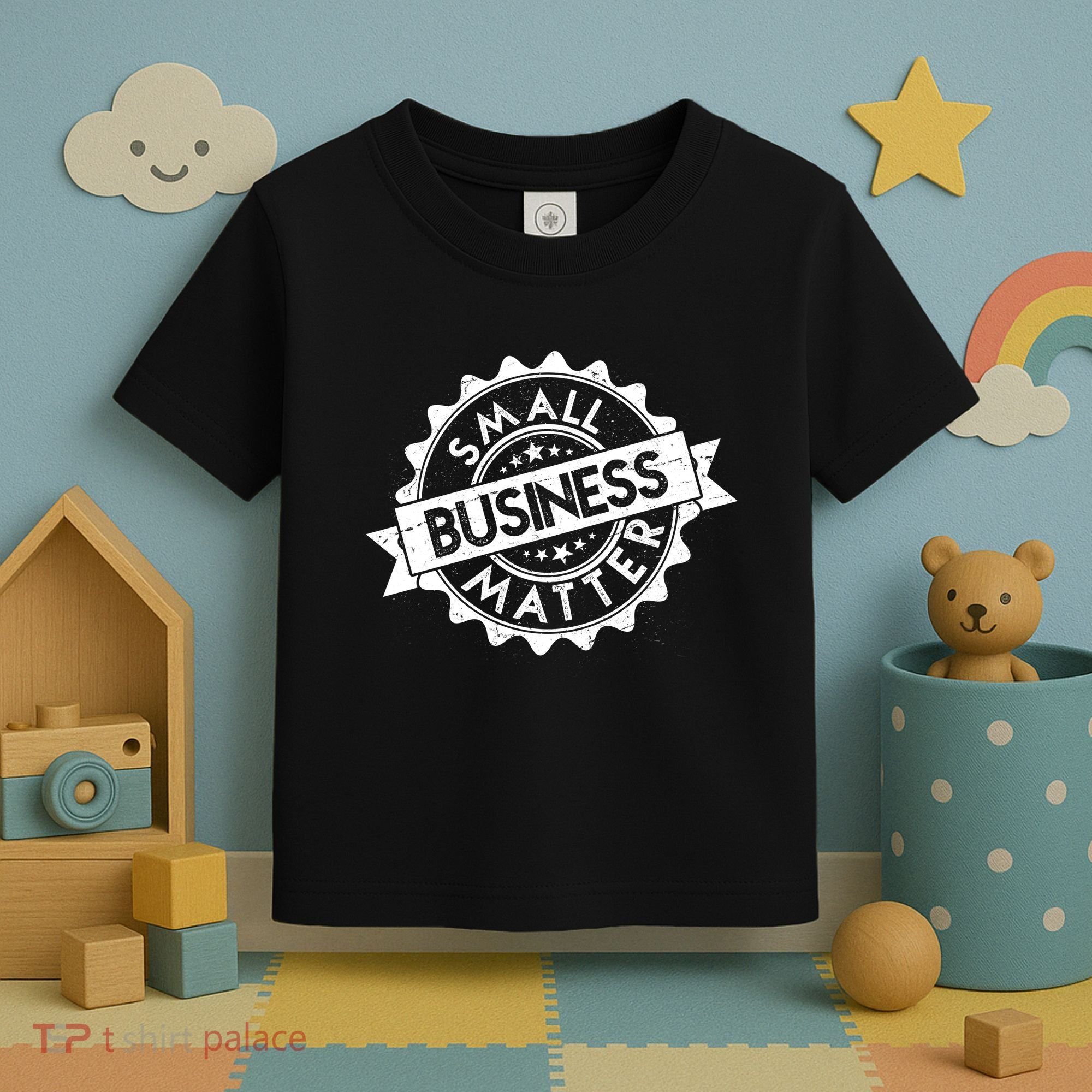 Small Business Matter Stamp Emblem Toddler T-Shirt