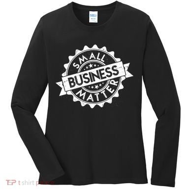Small Business Matter Stamp Emblem Women's Long Sleeve Shirt