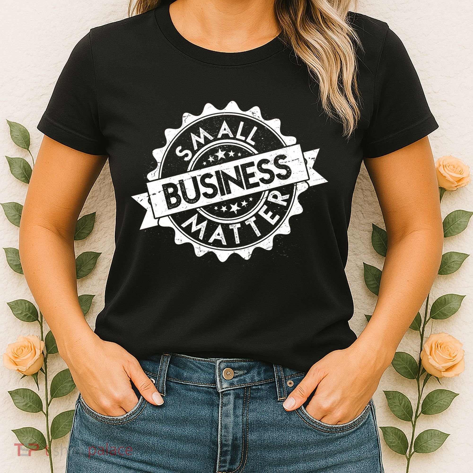 Small Business Matter Stamp Emblem Women's T-Shirt