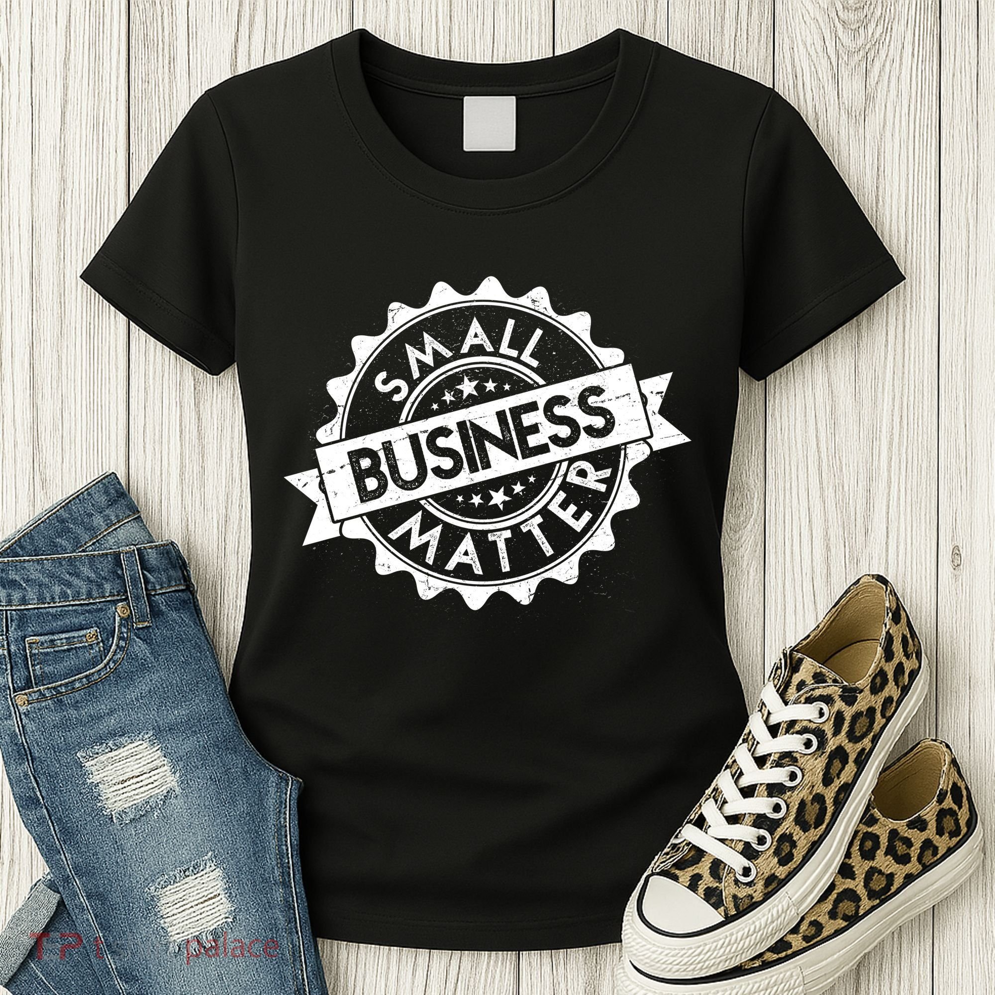 Small Business Matter Stamp Emblem Women's T-Shirt