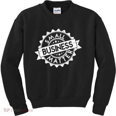 Small Business Matter Stamp Emblem Kids Sweatshirt