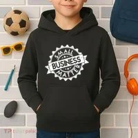 Small Business Matter Stamp Emblem Kids Hoodie thumb 2