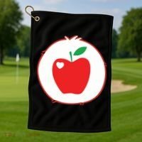 Smart Heart Bear Halloween Costume Golf Towel thumb 1