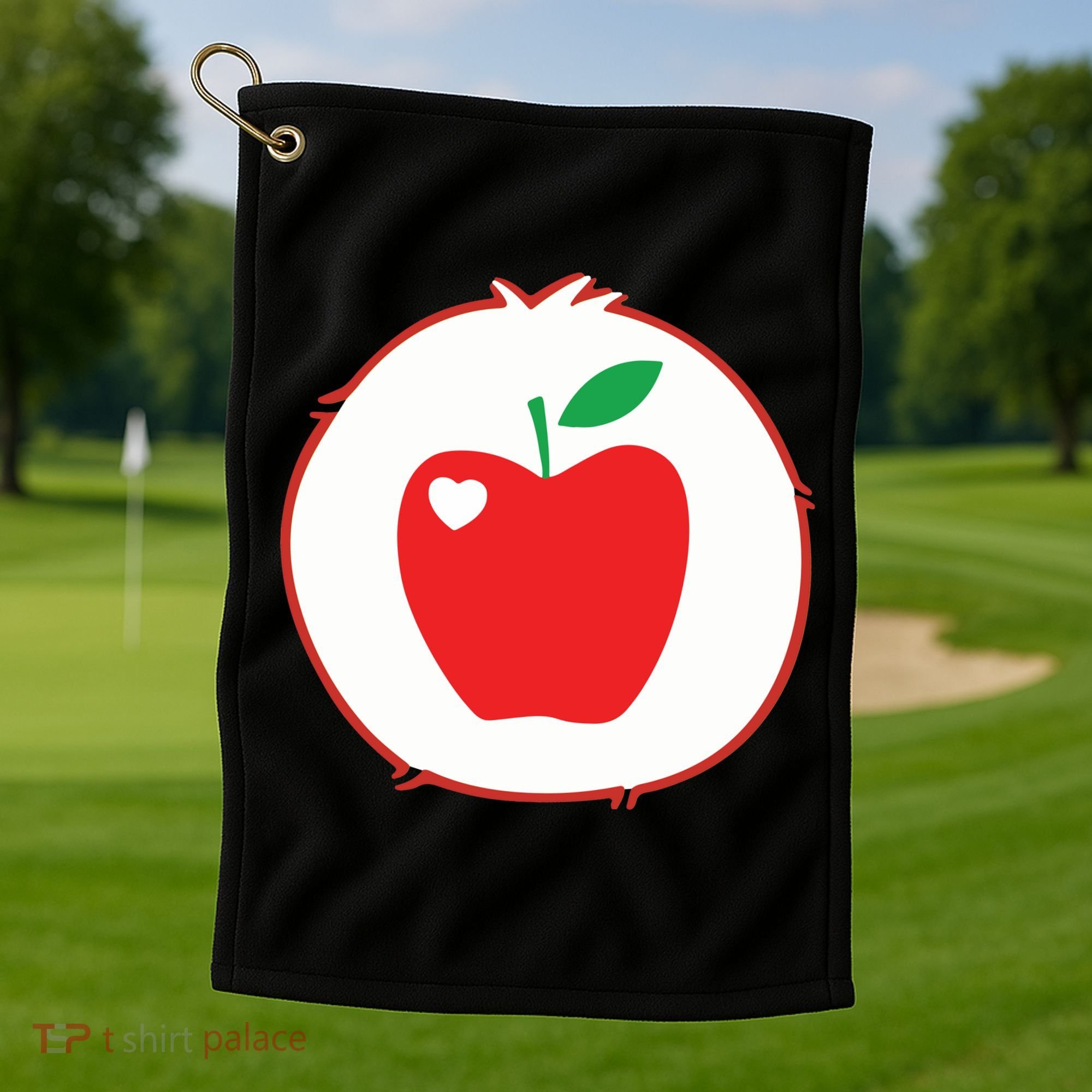 Smart Heart Bear Halloween Costume Golf Towel