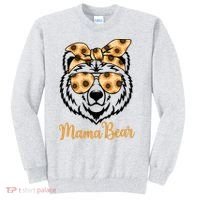 Sunflower Mama Bear With Sunglasses Bandana Momma Mothers Dy  Sweatshirt thumb 0