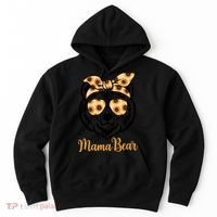 Sunflower Mama Bear With Sunglasses Bandana Momma Mothers Dy  Hoodie thumb 0