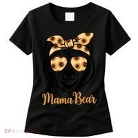 Sunflower Mama Bear With Sunglasses Bandana Momma Mothers Dy  Women's T-Shirt thumb 0