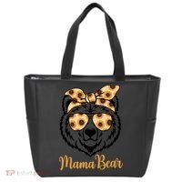 Sunflower Mama Bear With Sunglasses Bandana Momma Mothers Dy  Tote Bag thumb 0