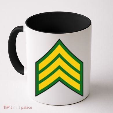 Sergeant Military Badge Coffee Mug