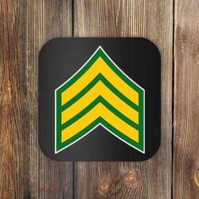 Sergeant Military Badge Coaster