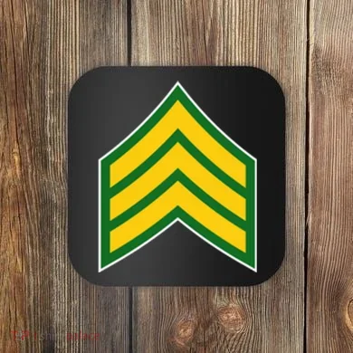 Sergeant Military Badge Coaster