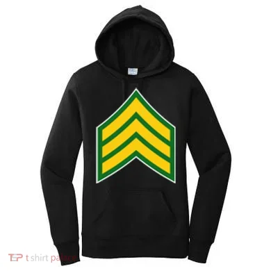 Sergeant Military Badge Women's Hoodie