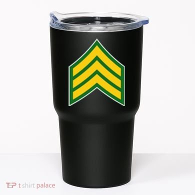 Sergeant Military Badge Tumbler