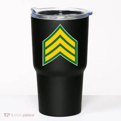 Sergeant Military Badge Tumbler