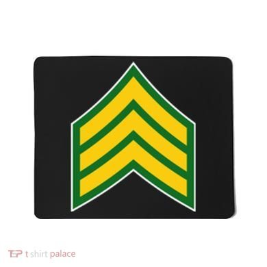 Sergeant Military Badge Mousepad