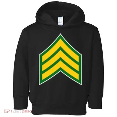 Sergeant Military Badge Toddler Hoodie