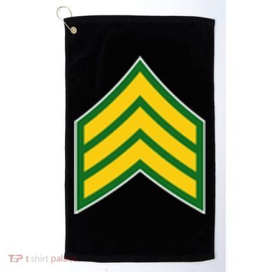 Sergeant Military Badge Golf Towel
