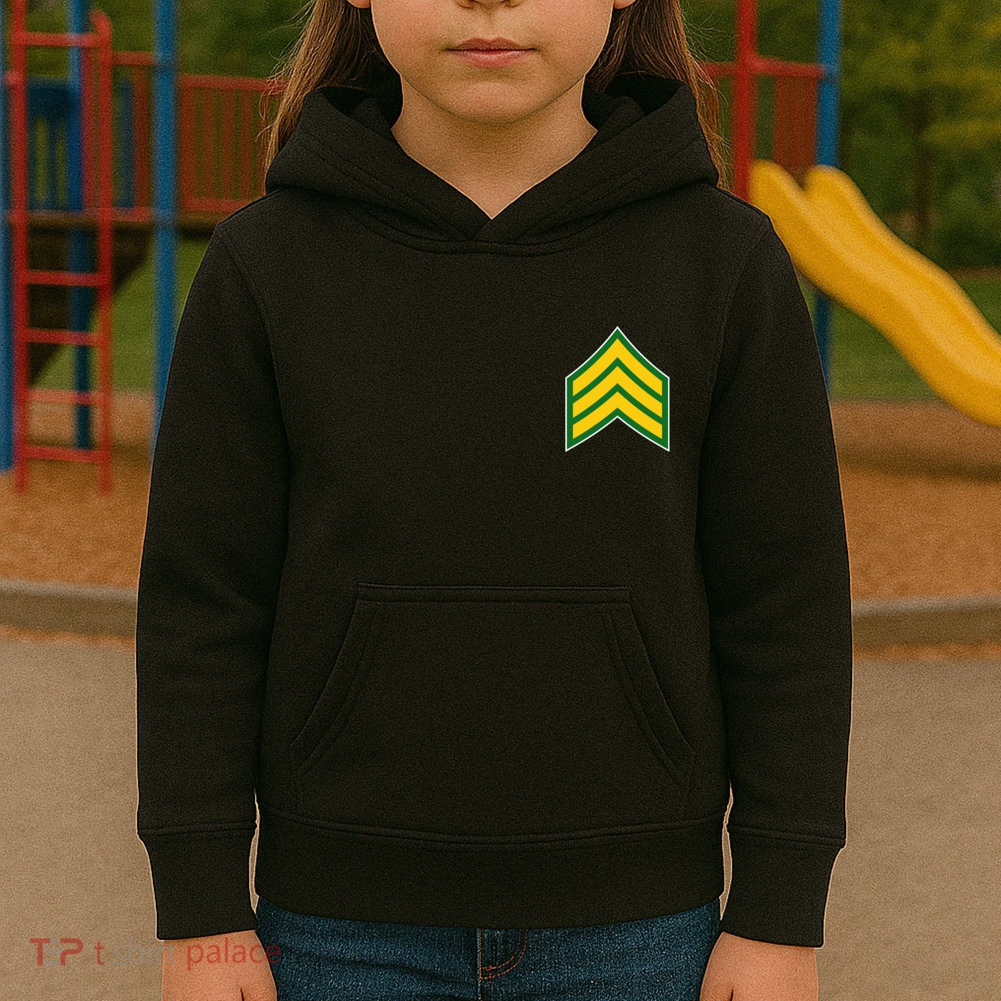 Sergeant Military Badge Kids Hoodie
