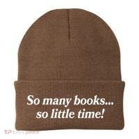 So Many Books So Little Time Reading Fan Book Lover Beanie thumb 0