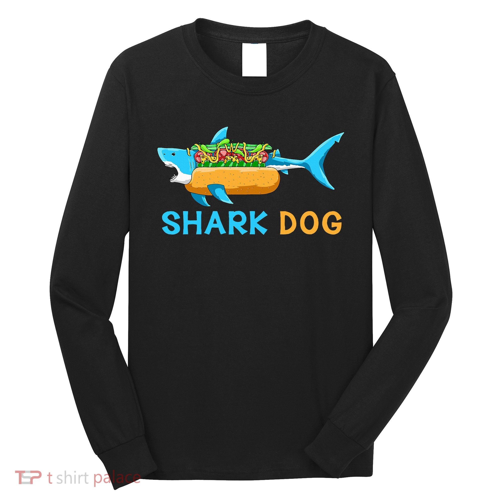 Shark Marine Biologist Ocean Animal Hot Dog Shark Long Sleeve Shirt