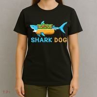 Shark Marine Biologist Ocean Animal Hot Dog Shark T-Shirt thumb 4